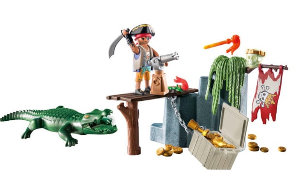 PLAYMOBIL® Pirates Starter Pack Πειρατής με Αλιγάτορα (71473)