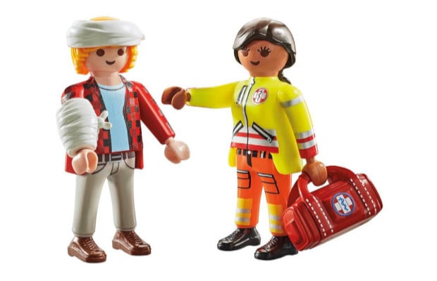 PLAYMOBIL® DuoPack Διασώστης και Τραυματίας (71506)