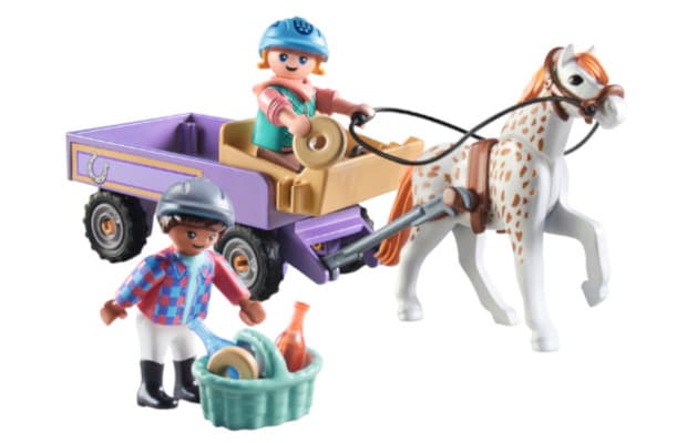 PLAYMOBIL® Horses of Waterfall Άλογο με άμαξα (71496)