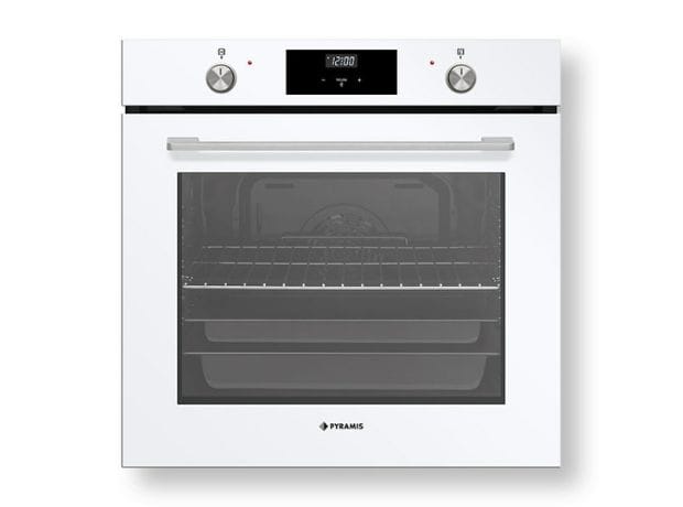PYRAMIS PO78062009PWH Εντοιχιζόμενος Φούρνος Άνω Πάγκου 78 Lt - Λευκό