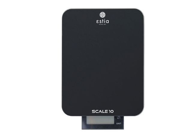 ESTIA SCALE 10 BLACK 06-12021 1gr/10kg Μαύρο Ψηφιακή Ζυγαριά Κουζίνας