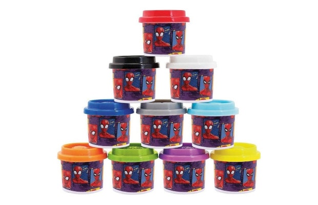 AS Company Πλαστελίνη Marvel Spiderman Σακουλάκι Με 10 Βαζάκια Και Καπάκια Καλουπάκια