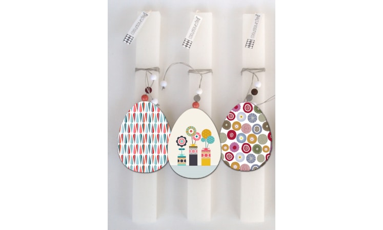 Λαμπάδα Colourbox Designs Πολύχρωμο Αυγό