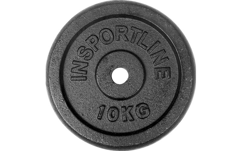 Δίσκος InSPORTline Castblack INS-745 10 kg για Μπάρα Ø30mm από Μαντέμι