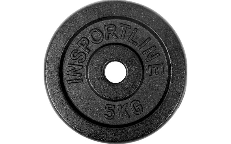 Δίσκος InSPORTline Castblack INS-744 5 kg για Μπάρα Ø30mm από Μαντέμι