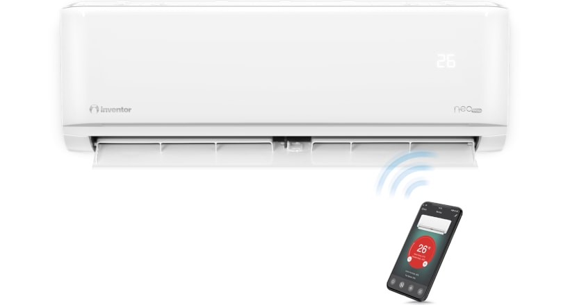 INVENTOR Neo Eco NECUVI-09WFI Κλιματιστικό Inverter 9.000 BTU A+++/A+++ με Ιονιστή και WiFi Standard