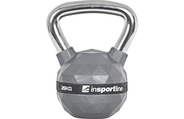 Kettlebell Κλασσικό 20 kg InSPORTline INS-21645 από Σίδηρο με Επένδυση PU - Γκρι