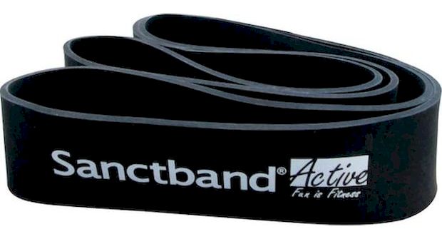 Λάστιχο Γυμναστικής Sanctband Active Super Loop Band Πολύ Σκληρό++ - Μαύρο