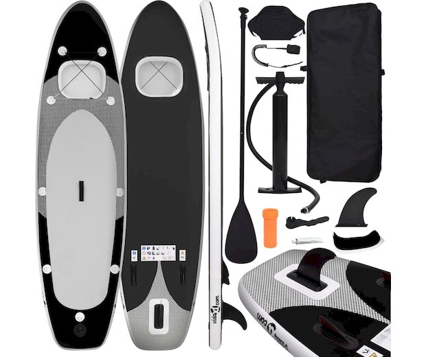 Φουσκωτή Σανίδα SUP VidaXL 300x75 cm - Μαύρη