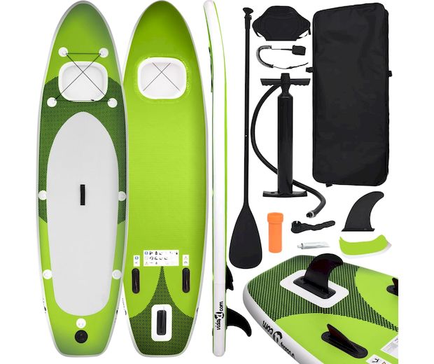 Φουσκωτή Σανίδα SUP VidaXL 300x75 cm - Πράσινη