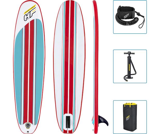 Φουσκωτή Σανίδα Surf Bestway Hydro-Force Compact Surf 8 243x57cm - Πολύχρωμη