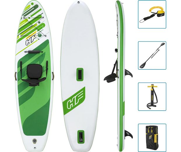 Φουσκωτή Σανίδα SUP Bestway Hydro-Force Freesoul Tech Convertible 340x89cm - Πράσινη