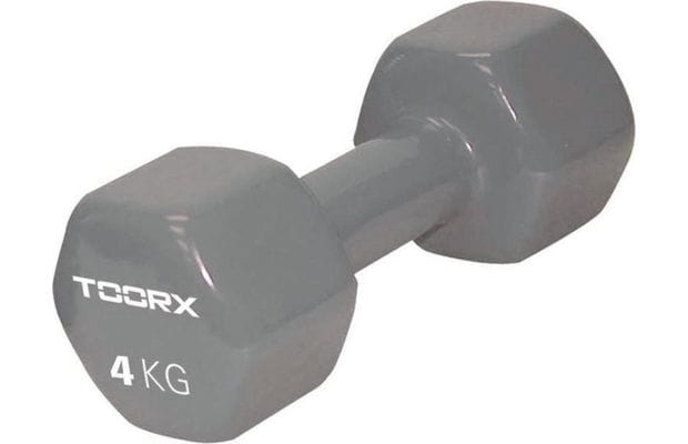Βαράκι Εξάγωνο 4kg Toorx 10-432-079 Βινυλίου - Γκρι