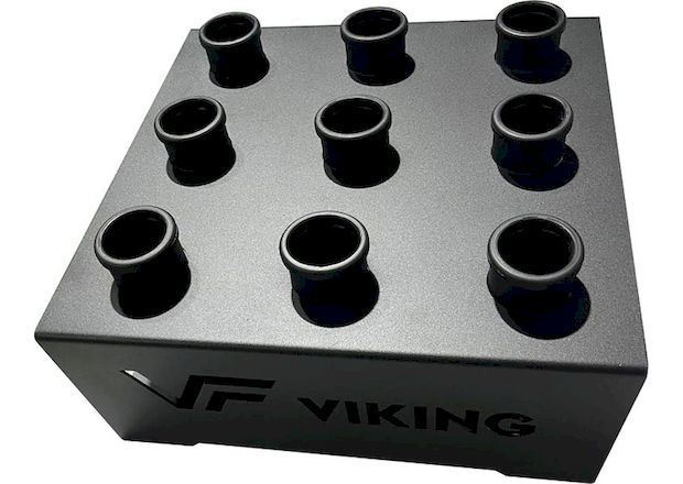 Βάση για 9 Μπάρες Βαρών Viking 9 BWS-105819 Επιδαπέδια 48x48x25cm