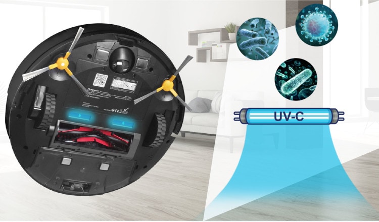 Τεχνολογία Ultraviolet Τύπου C
Σκούπα Ρομπότ ROHNSON MAMBA RM-01 με Χαρτογράφηση και WiFi Μαύρο