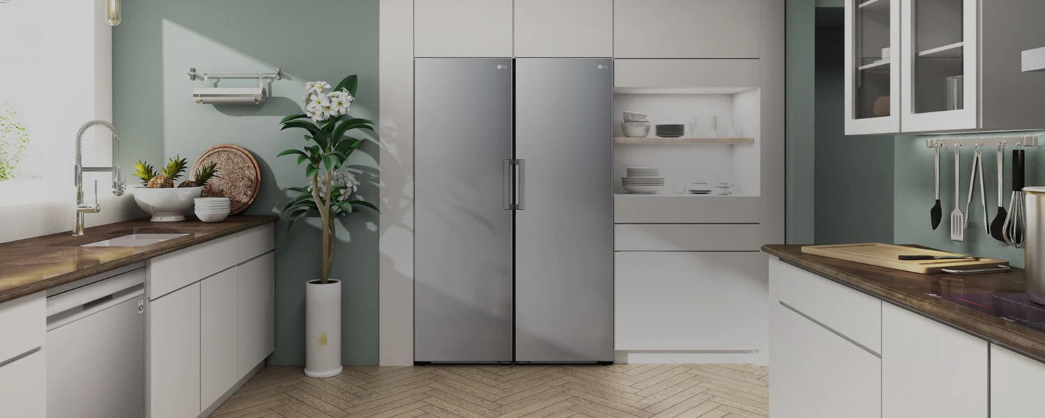 LG Καταψύκτης GFE41PZGSZ & Ψυγείο GLT51PZGSZ Combo Thor Inox