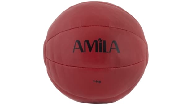 Μπάλα Medicine Amila 44511 1 kg 50 cm από PU - Κόκκινη