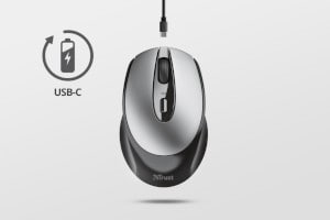 Ozaa Rechargeable Wireless Mouse - white