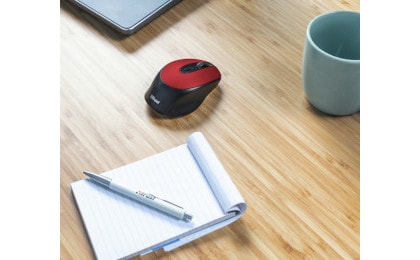 Zaya Rechargeable Wireless Mouse - red