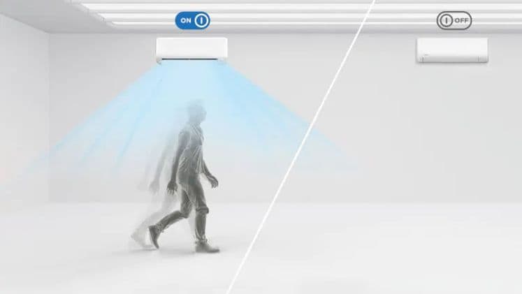 Ομοιόμορφη κατανομή αέρα με λειτουργία 3D AirFlow και Breeze Away