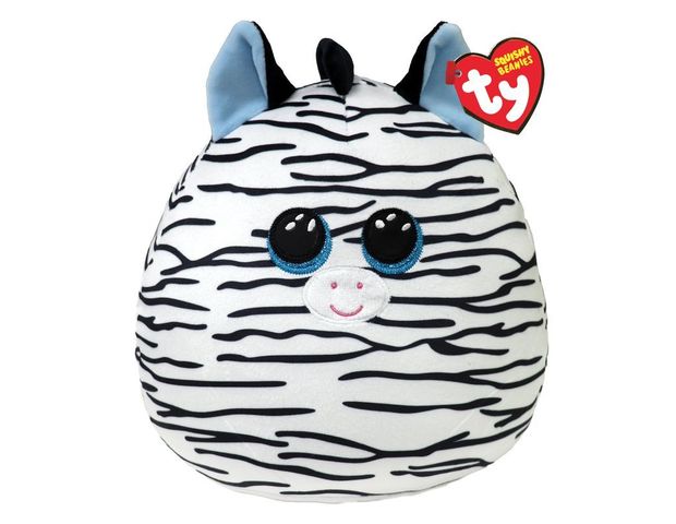 Λούτρινο TY Beanie Xander Ζέβρα Λευκό & Μαύρο 38εκ