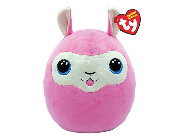 Λούτρινο TY Beanie Lana Λάμα Ροζ 38εκ