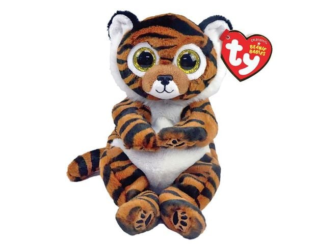 Λούτρινο TY Beanie Bellies Clawdia Χνουδωτή Τίγρης Καφέ 15εκ