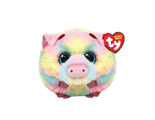 Λούτρινο TY Beanie Balls Pigasso Χνουδωτό Γουρουνάκι Πολύχρωμο