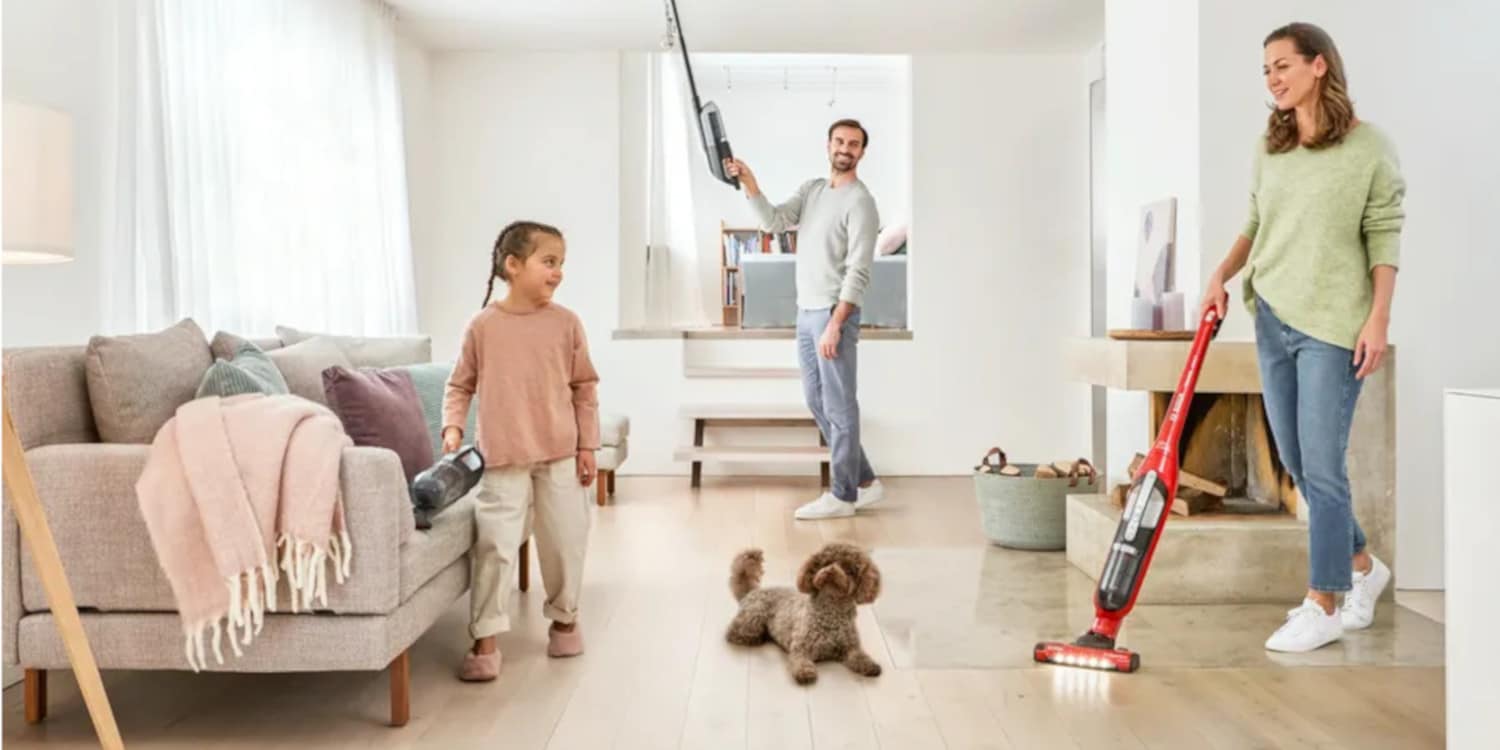 Σκούπα Stick Επαναφορτιζόμενη BOSCH BBH3ZOO28 Flexxo Gen2 28Vmax ProAnimal Κόκκινο