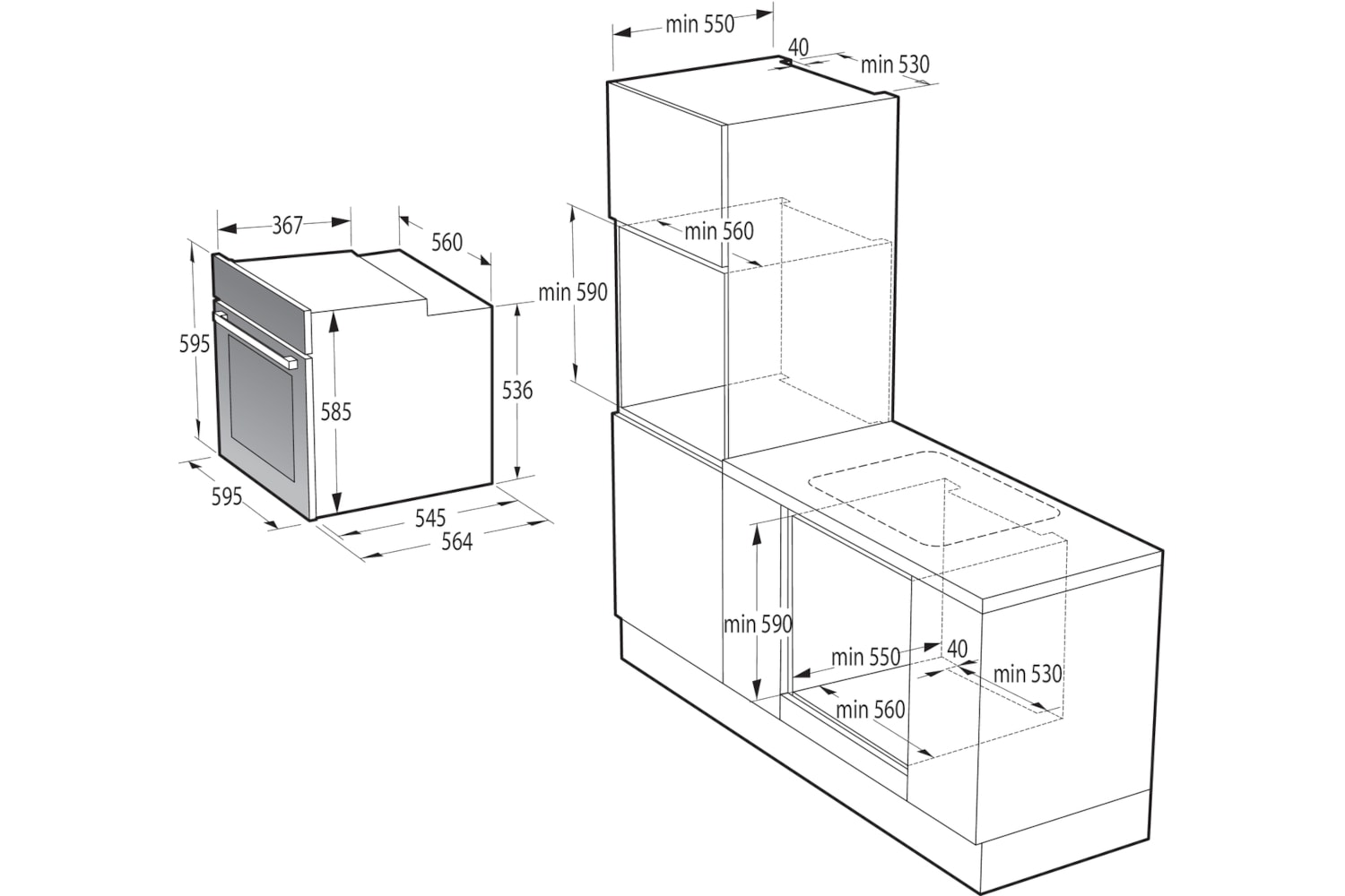 LG Καταψύκτης GFE41PZGSZ & Ψυγείο GLT51PZGSZ Combo Thor Inox