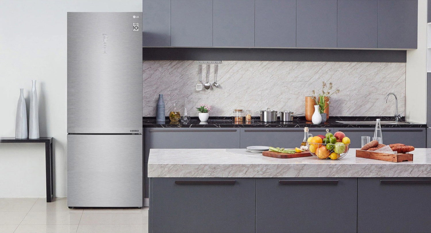 Ψυγειοκαταψύκτης LG 500Lt GBB569NSAGB Total No Frost, Linear Compressor, DoorCooling™, Multi Air Flow, FRESHBalancer™, Smart ThinQ™, Smart Diagnosis,Wifi Inox