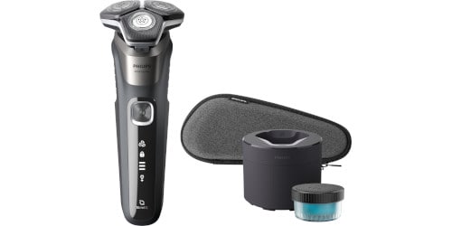 Ξυριστική Μηχανή PHILIPS S5887/50 SERIES 5000 για Υγρό και Στεγνό Ξύρισμα με Θήκη Μαύρο