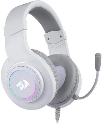 Redragon H260W Hylas Gaming Ενσύρματα Ακουστικά 3.5/USB με RGB Φωτισμό Λευκά
