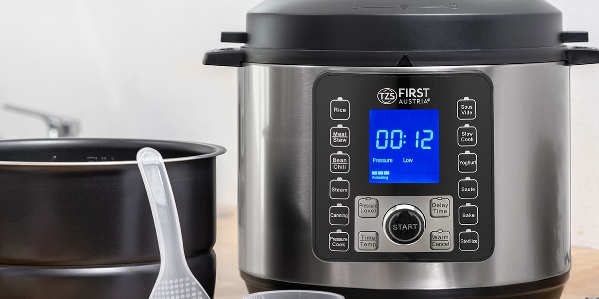 Πολυμάγειρας FIRST AUSTRIA FA-5130-2-SI 1000 W 6 L Inox





