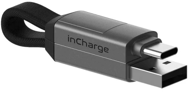Καλώδιο Φόρτισης Rolling Square inCharge 6 Keyring 6-in-1 - Mercury Grey