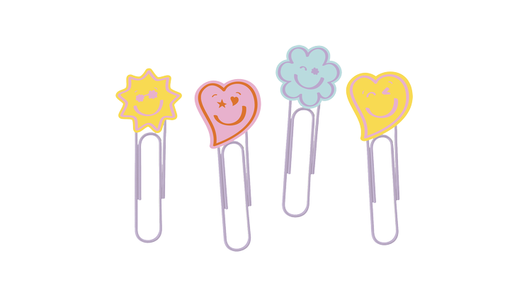 Συνδετήρες Papermnt Flower Happy Days