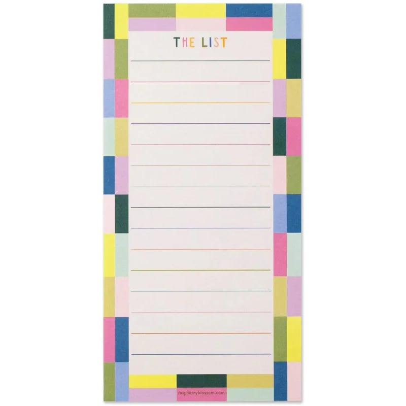 Μαγνητικό Σημειωματάριο Raspberry Blossom Rainbow Tiles List Pad