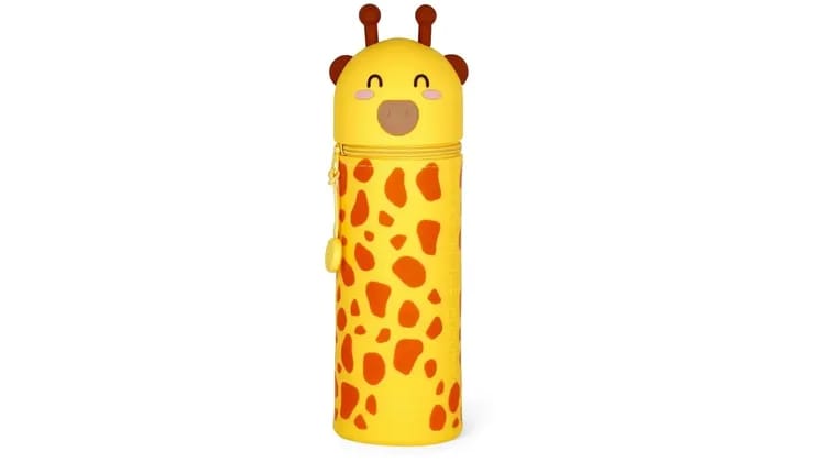 Κασετίνα Βαρελάκι Legami Σιλικόνης 2 in 1 Kawaii Giraffe
