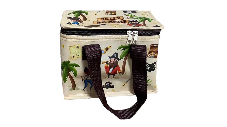 Τσαντάκι Φαγητού Ισοθερμικό Puckator Jolly Rogers Pirate Μπεζ