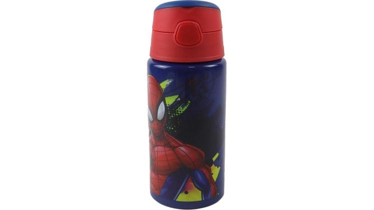 Παγούρι Gim Flip Αλουμινίου Spiderman 500 ml Μπλε