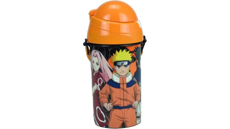 Παγούρι Gim Πλαστικό Fd Naruto Fire 500 ml Πορτοκαλί