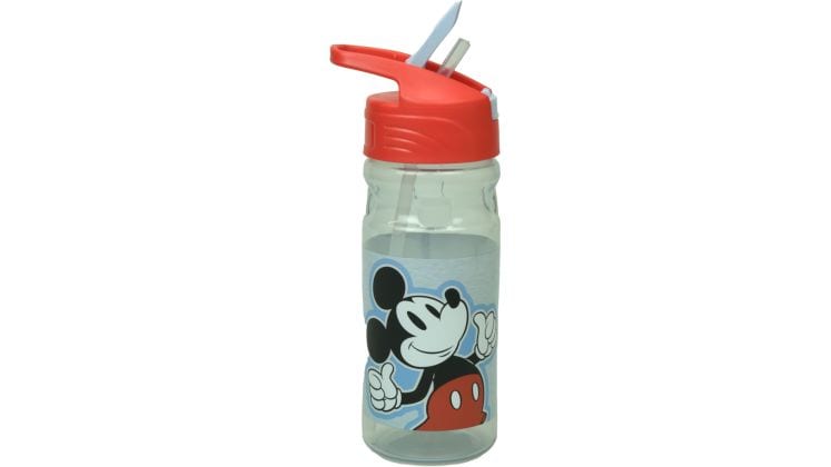 Παγούρι Gim Flip Mickey All In The Name με Καλαμάκι 500 ml Γκρι