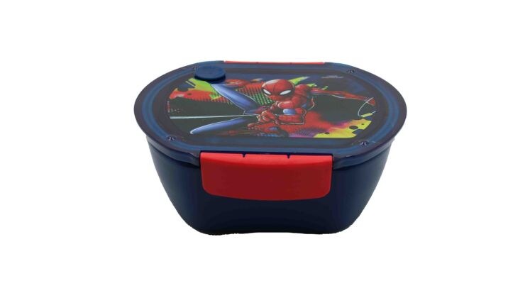 Φαγητοδοχείο Gim Stainless Steel Spiderman 680 ml Μπλε