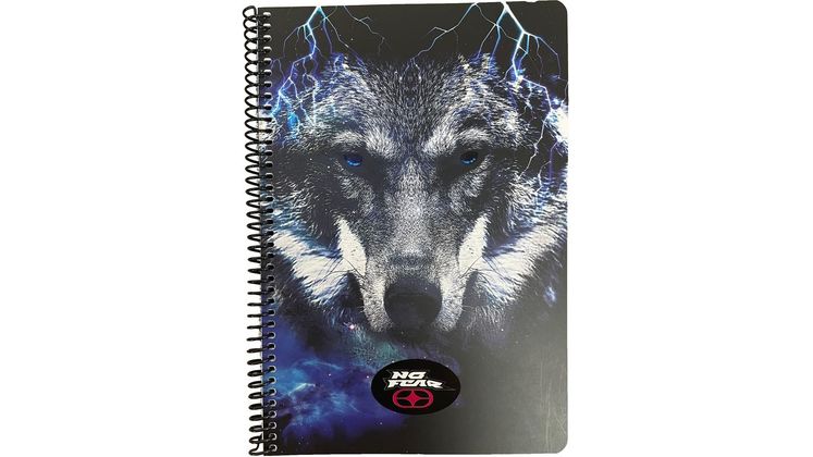 Τετράδιο Σπιράλ No Fear 2 Θεμάτων Wolf Urban (1 Τεμάχιο)