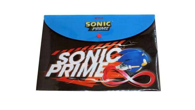 Φάκελος Gim Sonic Prime με Κουμπί Μαύρο