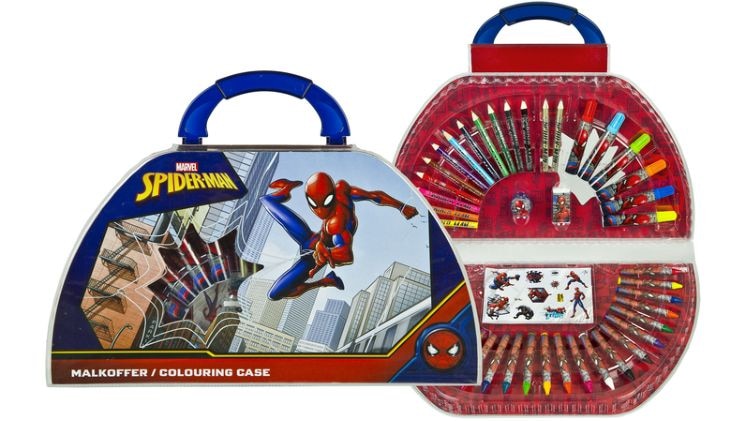 Βαλιτσάκι Ζωγραφικής Gim Spiderman (51 Τεμάχια)