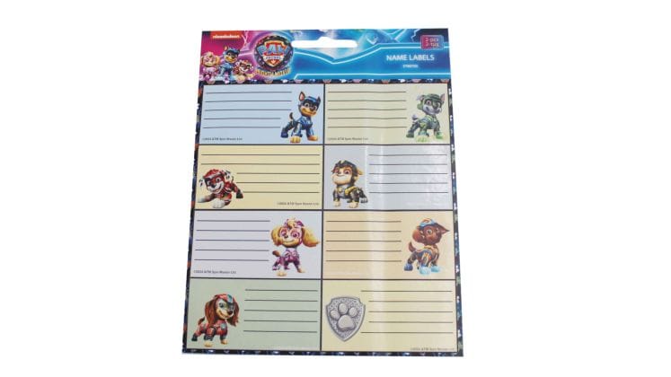 Αυτοκόλλητες Ετικέτες Gim Paw Patrol (2 Φύλλα - 16 Τεμάχια)