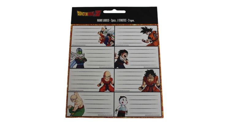 Αυτοκόλλητες Ετικέτες Gim Dragonball (2 Φύλλα - 16 Τεμάχια)