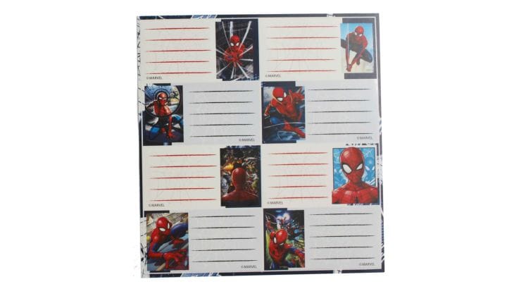 Αυτοκόλλητες Ετικέτες Gim Spiderman (2 Φύλλα - 16 Τεμάχια)