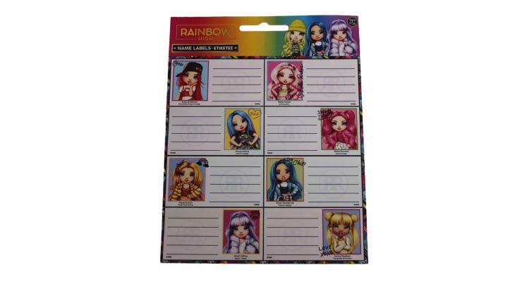 Αυτοκόλλητες Ετικέτες Gim Rainbow High (2 Φύλλα - 16 Τεμάχια)